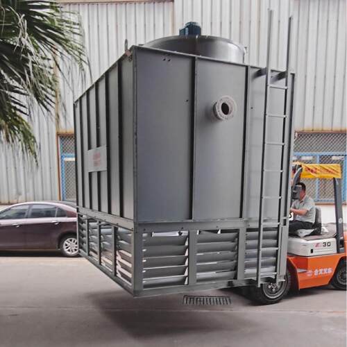 不锈钢冷却塔横流水塔逆流塔方形全钢冷却塔钢塔镀镁铝锌冷却塔