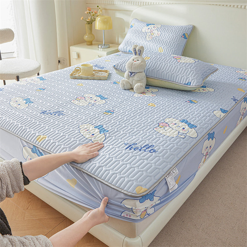 A类乳胶床笠冰丝凉席三件套可水洗机洗单件空调席单人宿舍二件