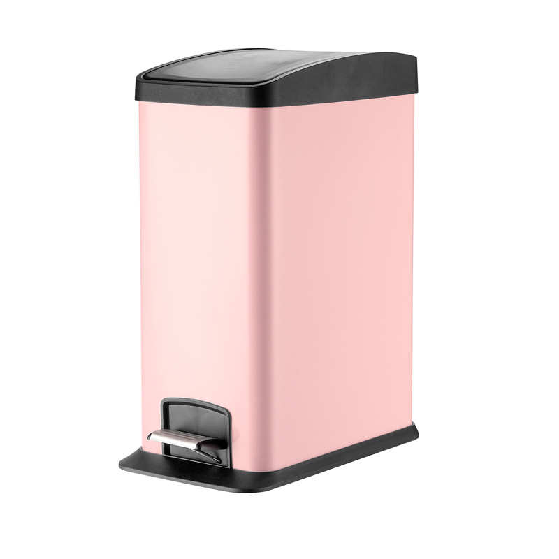 12升长方形分类垃圾桶不锈钢窄款脚踏创意家用客厅有盖代发