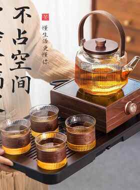 4JS煮H茶壶茶器20CNY具25新款煮茶炉明火玻璃烧水壶煮水果泡茶赵