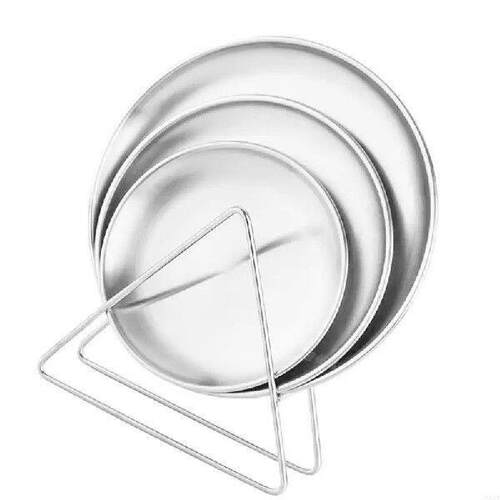 Fruit Cake Dish Stainless Steel Spit Bone Dish Dining Table