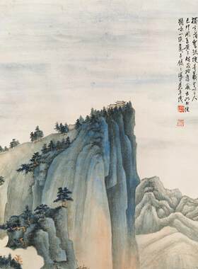 艺术微喷山水画芯印刷山水国品名人书法字画客厅装饰画