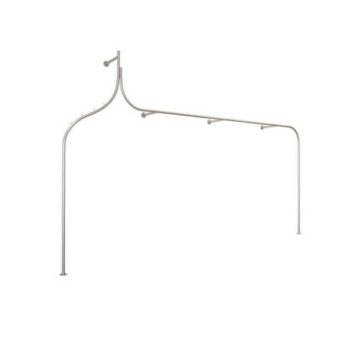 服装店展示架女装店创意上墙银金色铁艺挂衣架商场衣服陈列架货架