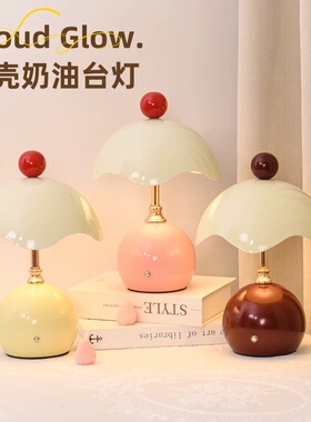 2026新款蛋壳台灯卧室高级感轻奢床头主卧结婚长明灯一对礼夜灯