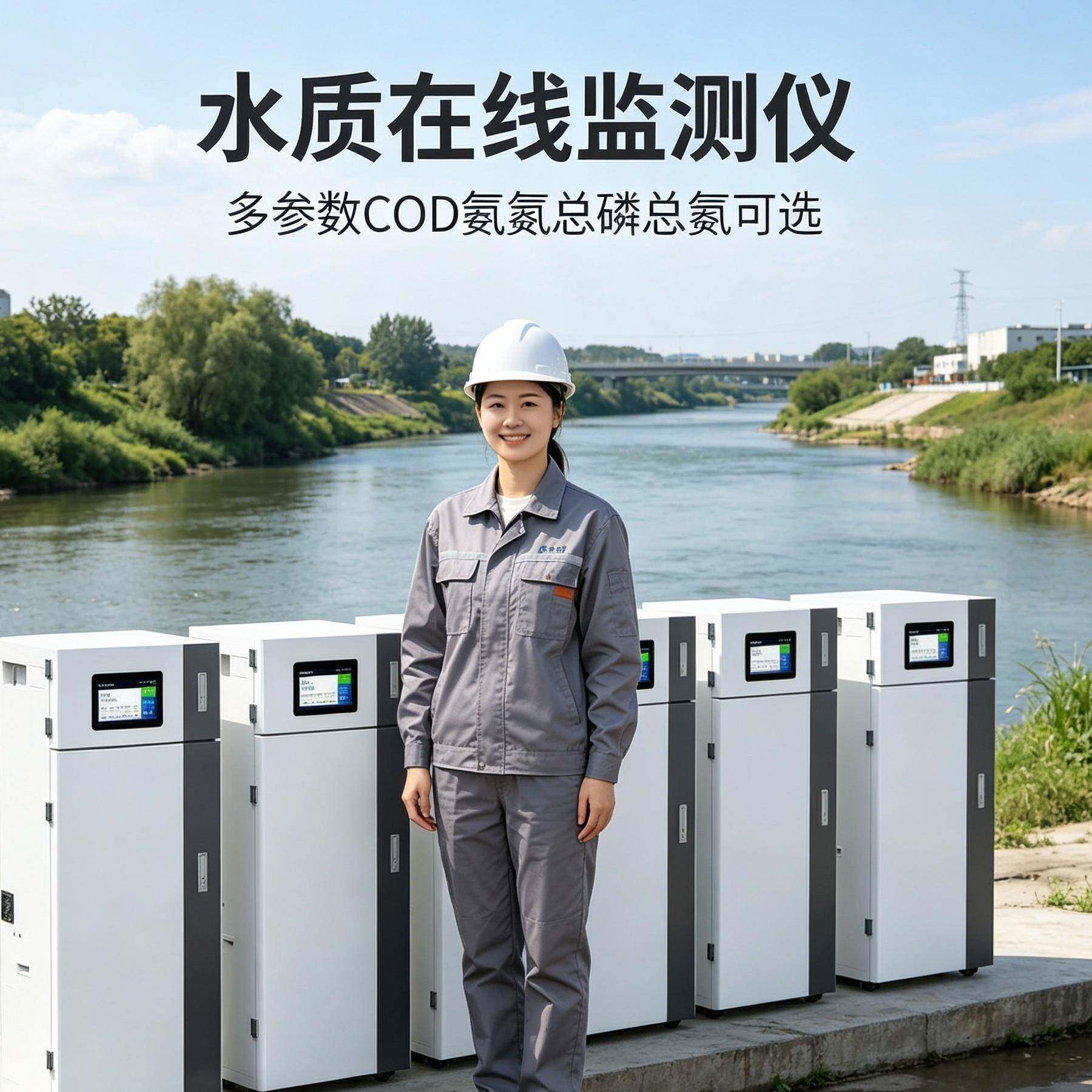 瑞明多参数水质在线监测仪PH电导率浊度氨氯养殖泳池总磷总氮