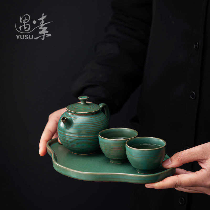 家用功夫茶具茶壶小套装简易小型泡茶器一壶二杯轻奢民宿泡茶套装,餐饮具,功夫茶具,淘宝优惠券,粉丝福利购,淘宝优惠卷