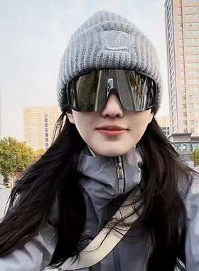 成品近视镜骑行眼镜户外滑雪防风沙登山跑步自行车运动变色太阳镜