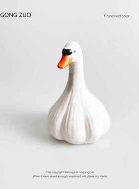 “蒜瞭鸭没什么么大不瞭的”创意治愈系桌面摆件搞怪节日生日礼物