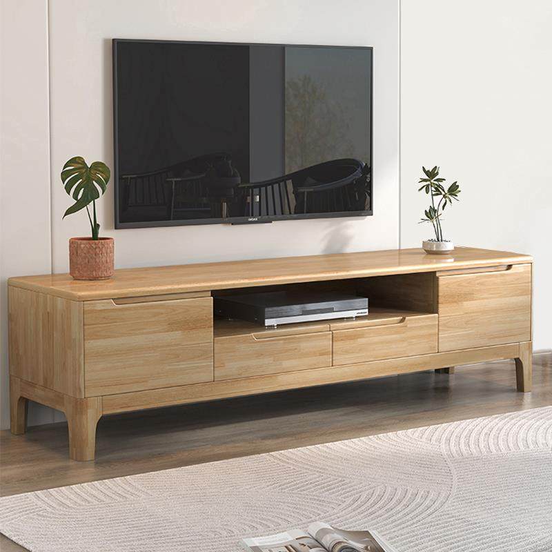 北欧全实木家用电视柜茶几组合现代简约小户型客厅卧室地柜影视柜