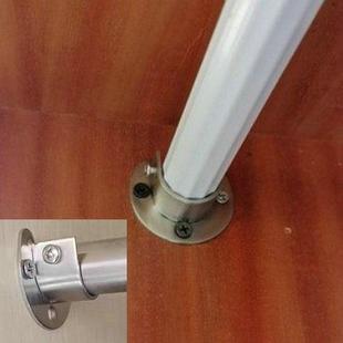 衣柜挂衣杆托固定 托座开 口法兰座不锈钢管座固定配托 件晾衣杆