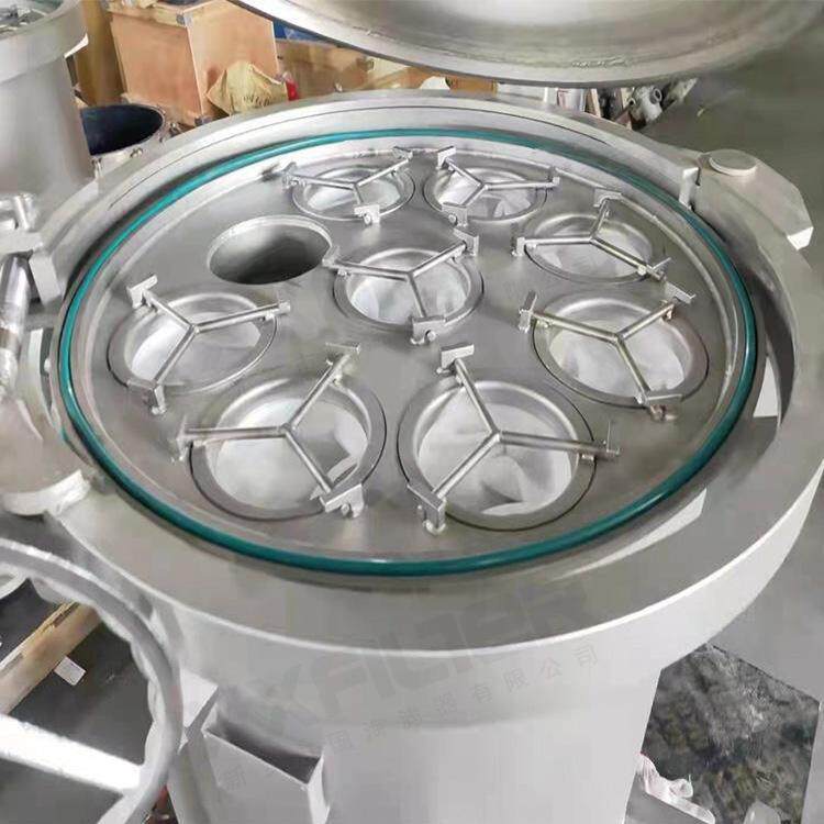 300t/h精密袋式过滤器化工行业用摇臂快开式过滤设备