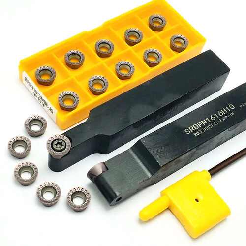 SRDPN1616H10裴10个刀片RPMT10T3黑色