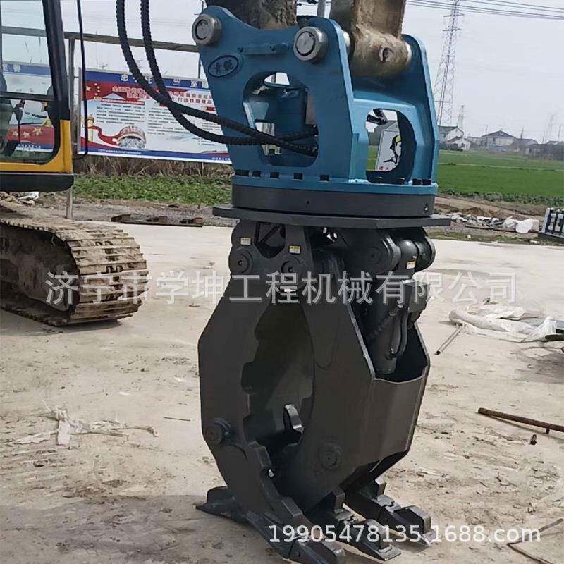 厂价直销单油缸夹木器液压旋转夹挖机属具