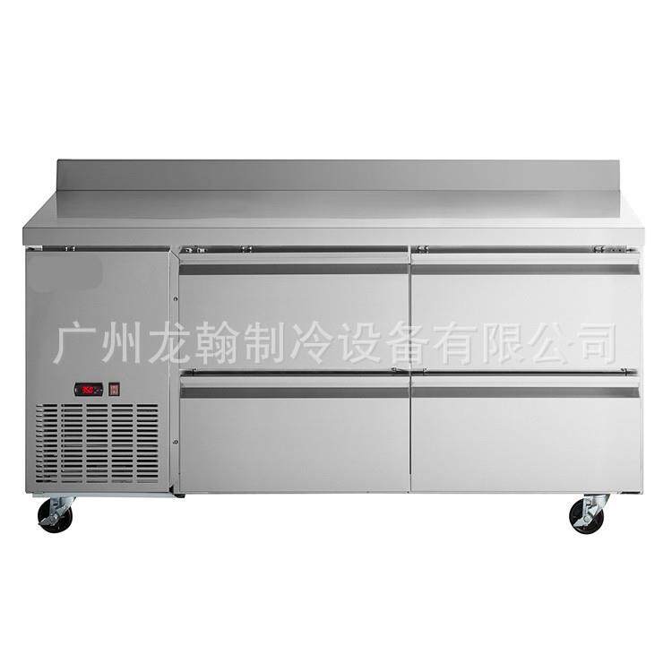 商用厨房设备不锈钢操作台冰柜保鲜工作台冷藏冷冻冰箱带抽屉