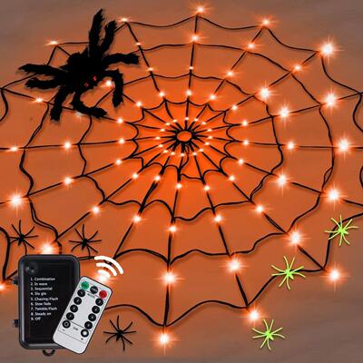 Halloween Party Decoration Ambient Lights Orange Purple Hall