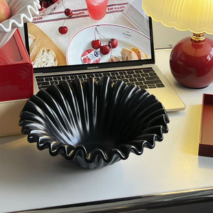 简约INS风水果盘子精致小果盘零食盘办公室茶点餐厅酒店餐具