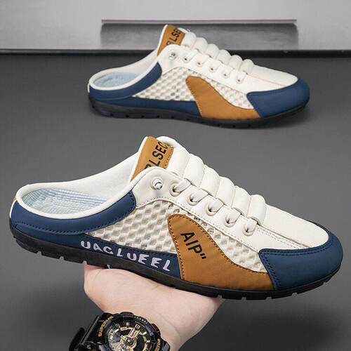 Men'sBreathableNon-SlipCasualShoesSummerFashionColorBlock