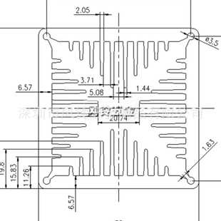 大功率风冷IGBT散热器型材80*80*100电子MOS管散热片功率散热加厚