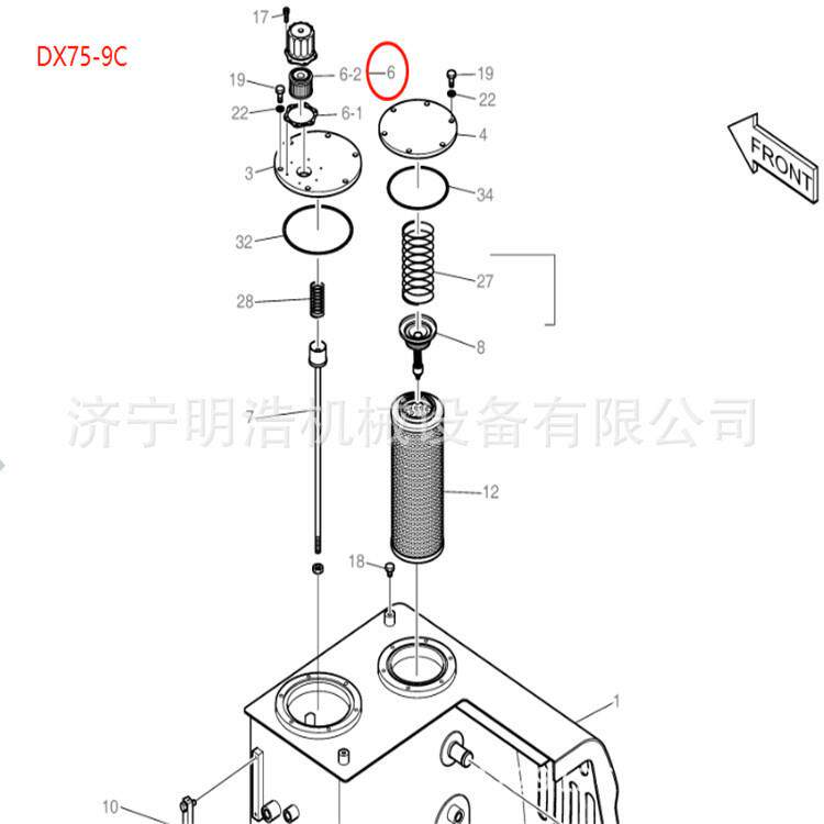 挖掘机斗DX75-9C 液压油箱呼吸器驾驶室全车配件液压油管油