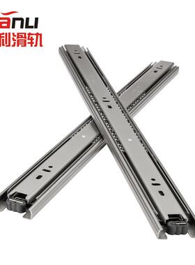 供应45宽全304不锈钢滑轨ESR-45三节不锈钢导轨IDC31抽屉轨道滑轨