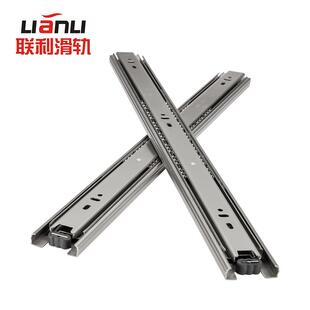 45三节不锈钢导轨IDC31抽屉轨道滑轨 供应45宽全304不锈钢滑轨ESR