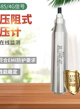 渗水水位计4G硅压阻式水压检测设备高精度485水坝水利工程渗压计