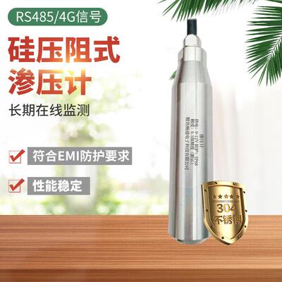 渗水水位计4G硅压阻式水压检测设备高精度485水坝水利工程渗压计