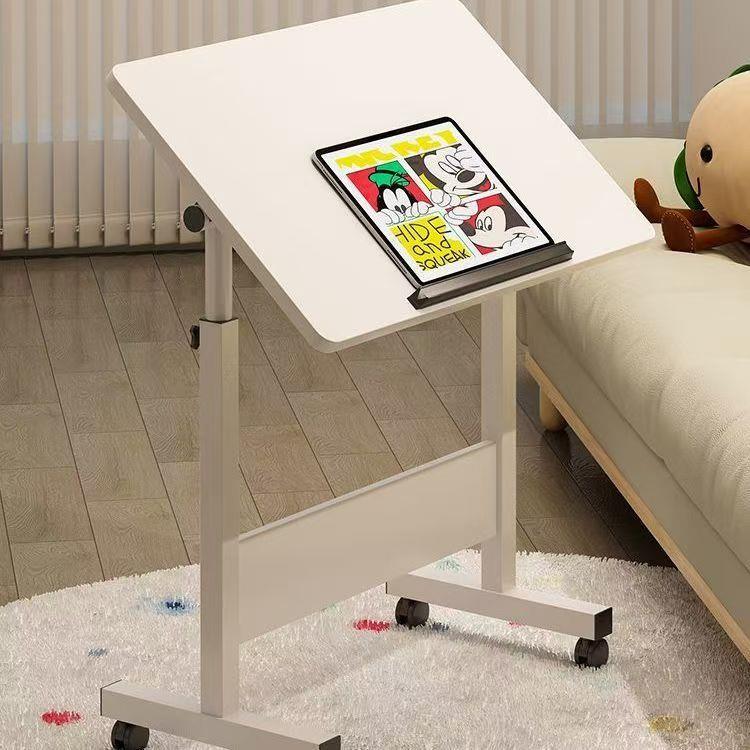 移动床边桌电脑桌懒人桌台式家用床上学习书桌桌旋转折叠桌可折叠