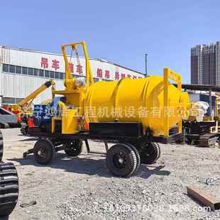 双搓轮移动沥青拌合机式 料自动控温冷简补滚筒机操CMX作单运行平