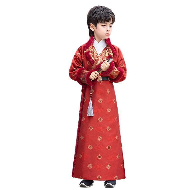 汉服男童儿童侠客古装演出汉服