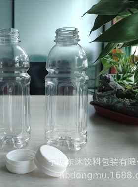 38口500mPET塑料饮料瓶耐瓶温热灌装瓶8口高5300ml圆瓶