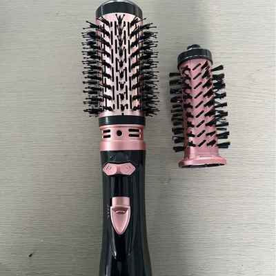 跨境旋转自动卷发棒直发梳卷发直发吹发三合一 多功能热风梳