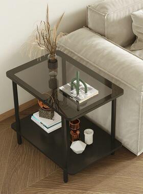 轻茶奢简易小边几缝风置物架奶油角几小夹ewmky4PN桌子沙发侧边茶