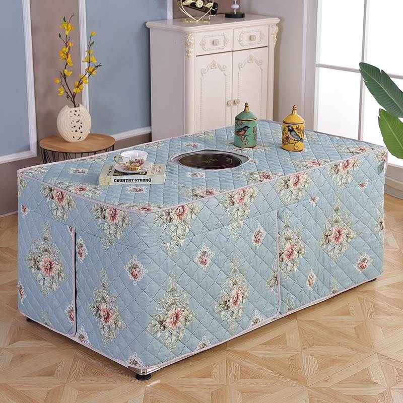 茶几罩加厚烤火桌罩长方形家用烤火罩暖炉罩套取暖桌罩电烤火王之