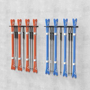 单板双板滑雪板杖墙壁挂架室内墙上架子挂雪板收纳整理