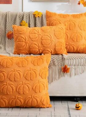Pumpkin Pattern Throw Pillow Covers Fall Halloween Decorativ
