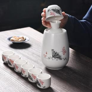 温酒器复古烫煮酒壶黄清酒小酒杯家用加热暖酒器分酒器白酒盅仿古