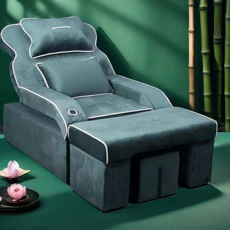 高档电动足疗按摩床足浴沙发椅床美甲美睫款椅子足疗床躺椅足浴床
