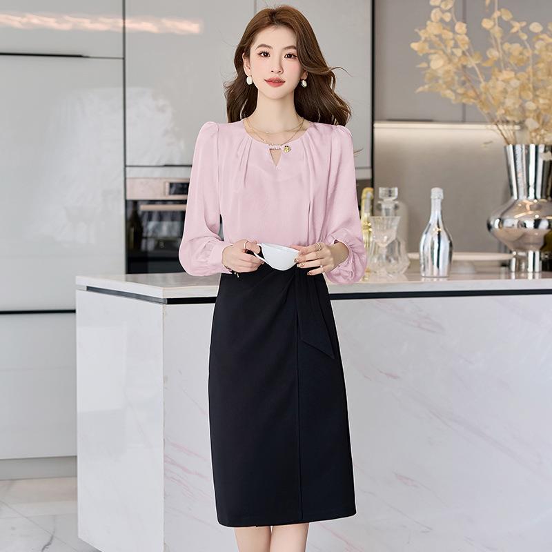 时尚套装2025半春季新款女装OL气质高级HR964-6感职业裙两件套H身