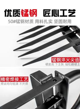 翻包地地翻土人工大全钢叉器开翻AL102103荒农深用工具锄头挖子农