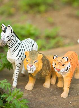 木制手工雕刻工艺品摆件装饰工艺品动物桌面摆件开业小摆件