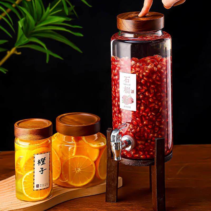 泡酒玻璃瓶带龙头高硼硅石榴葡萄柚子杨梅果酒瓶青梅酒罐酿酒坛子