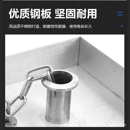 不锈钢拉手井盖方形装饰井盖材质雨水圆方形装饰电力检修口