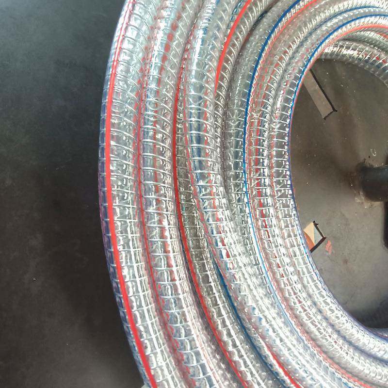 厂家塑料透明PVC钢丝软管 油泵高温加油高压加厚大口径抽排水管