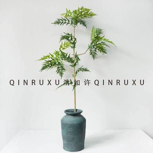 新中式假树干户外盆景树枝盆栽配件室内绿植造景观植物布置装饰树
