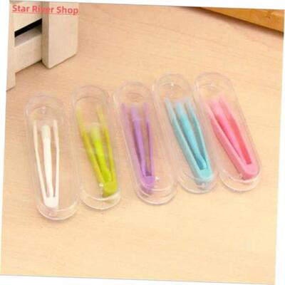 1 Set Color Contact Lens Case Box Tweezers and Suction Stick