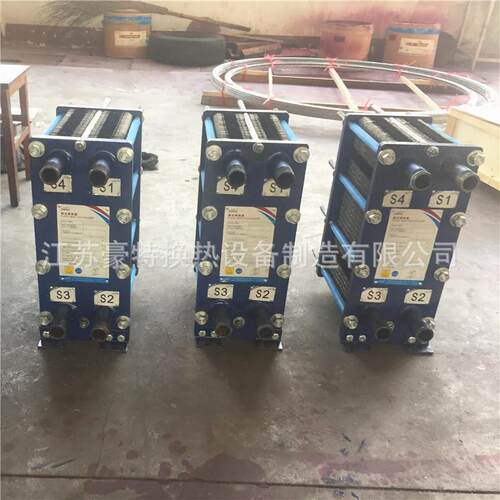 豪特板换热加热热盘管蒸汽海水M150钛板交换器螺旋式换热器