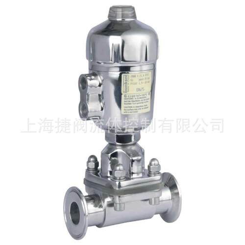 卫生级气动隔膜阀气动隔膜阀G681X-16P卫生级气动快装隔膜阀
