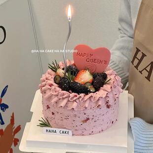 网红38女神节蛋糕装饰大小爱心翻糖切模520七夕烘焙刻字印章模具