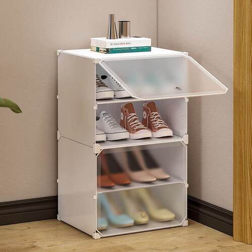 Dust proof shoe rack simple combination shoe storage cabinet
